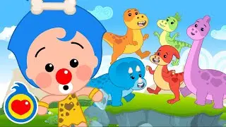 🦕 🦖Five Little Dinosaurs Jumping on the Bed 🎵 Nursery Rhymes & Songs by Plim Plim -The Kindness Hero