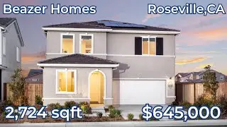 Beazer Homes | План 5 &ndash; 2724 кв. фута | Экскурсия по модельному дому | Розвилл, Калифорния | От 6...