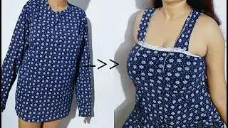 Best Reuse Idea From old T-shirt | Easy Summer Dress | पुरानी टी-शर्ट से सबसे अच्छा idea