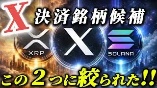 【遂に判明‼️】X決済銘柄の本命が「XRP&times;SOL」だった理由。