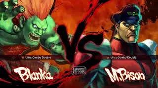 Ultra Street Fighter 4 - Blanka Vs M. Bison [Hardest]