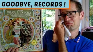 Goodbye to records! Getting rid of more records. A small LP purge pile.