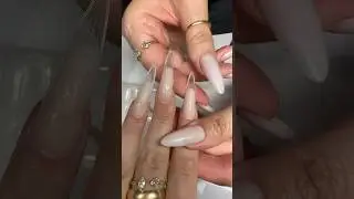 Hard gel dual form extentions nails. Snap same