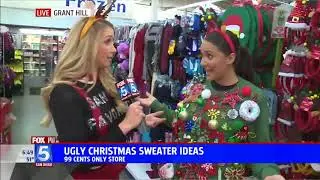 Ugly Christmas Sweaters on a Budget (Fox 5 San Diego)
