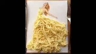 Creative dresses l dresses of foods l Black Heart #shorts #youtubeshorts