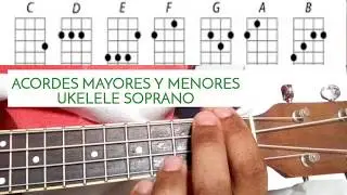 ACORDES Mayores y Menores Ukelele Soprano