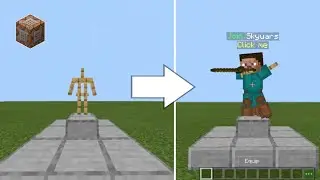 ✅MCPE | Clickable Armor Stand Command Tutorial