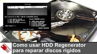 Como usar HDD Regenerator para reparar discos rigidos