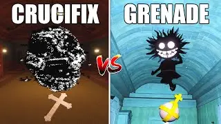 [ROBLOX] Holy Hand Grenade & Crucifix vs ALL Monsters in DOORS | EPIC Fight
