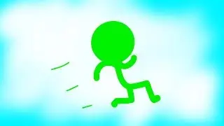 Walk Cycle - Stick Figure Animation (Put on Loop)