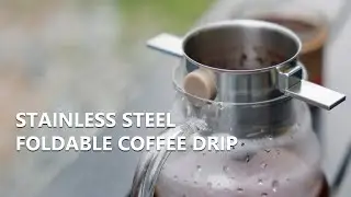 Stainless Steel Foldable Coffee Drip Filter Portable Folding Reusable Coffee Filter CF110