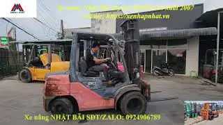 Xe Nâng Nhật Bãi 3 tấn Toyota 8FD30 sản xuất 2007 Số sàn, tháp nâng 4m