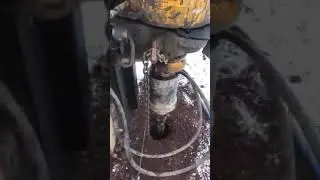 Auger Drive drilling in Snow