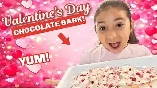 Nana Makes Valentine's Day Chocolate Bark! Easy & Fun Treat!