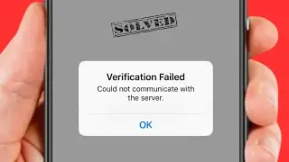 Проверка не удалась. Не удалось связаться с сервером / iPhone / iPad / Как исправить?