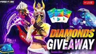 Free Fire Live Giveaway 🎁✨ Diamonds for subscribers 🤝 Giveaway live streaming on YouTube ▶️