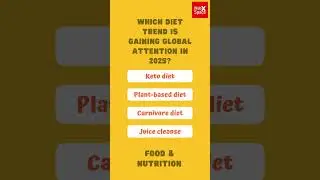 Which diet trend is gaining global attention in 2025?#gk #shorts
