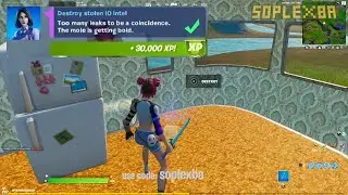 DESTROY STOLEN IO INTEL - FORTNITE - (Season 7 week 13 Challange)