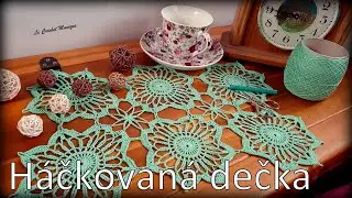 Háčkovaná dečka z mini dečiek/ Crocheted doily from mini doilies (english subtitles)