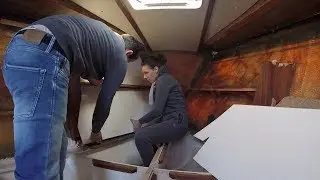 Sailing Jabuka - insulating the v-berth part 2