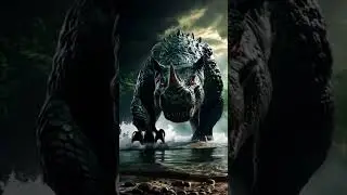 The crocodile + The hippopotamus. ..      #Hybrid Animals #Animal Fusion #Fantasy Animal #animals