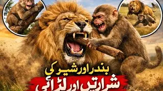 When a Monkey Teases a Lion | A Shocking Jungle Moment