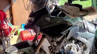 How to straighten motorcycle forks
