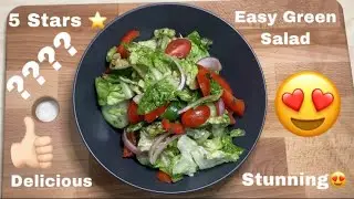 Easy Green Salad 🥗 5 Stars ⭐️