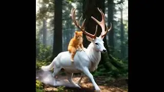 Best cat #viral #cat #riding #ai #viralvideo