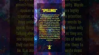 SPELLINGS✨ #spirituality #awakening #self #healing #love #mentalhealth #shorts #hiddenknowledge