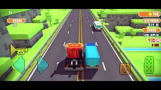 Blocky Highway : Traffic Racing Truck