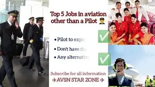 Top 5 jobs in aviation other than pilot with requirements ✈