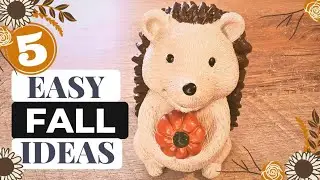 🌟 DIY Fall Tiered Tray Decor | 5 Easy Crafts You Can Make Today! 🍂🍁
