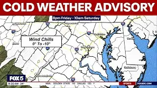 Cold Weather Advisory issued in DC region