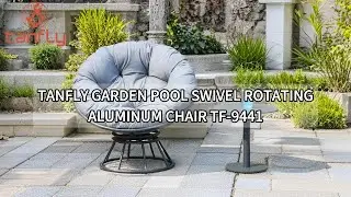 TANFLY GARDEN POOL SWIVEL ROTATING ALUMINUM CHAIR TF-9441