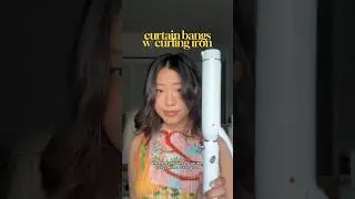 curtain bang tutorial (curling iron)