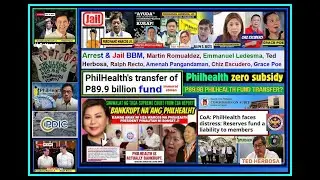 Jail Ralph Recto #PBBM Marcos for malversation 167Billion PhilHealth PDIC funds bend UHCA law RA3019