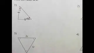 Geometry - Base Angle Theorem