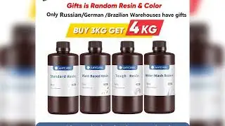 A must-have product!&nbsp;ANYCUBIC Standard Water wash resin/Tough Plant UV Resin For LCD 3D Printer 40