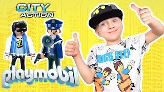 РАСПАКОВКА PLAYMOBIL! КОНСТРУКТОР ПОЛИЦЕЙСКИЙ УЧАСТОК! ПОЖАРНАЯ МАШИНА!