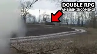Ukraine War - Ukrainian Forces Double RPG Ambush On Retreating Russian Convoy In Chernihiv