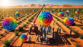 Desert Rose Harvesting Edible Flowers in 45&deg;C Heat