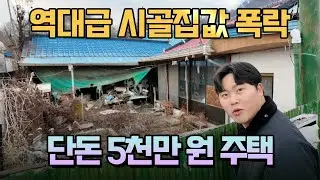 시골 집값 왜 이렇게 됐을까요? 5천만 원까지 떨어진 구옥 주택! 이런 매물 활용 가치 충분한 이유?!