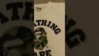 Bape Bathing Ape White Tee Size M