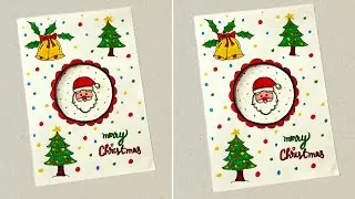 Easy christmas card । How to make christmas card । Handmade christmas greeting