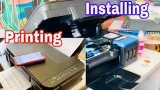 CANON PIXMA G3600 PRINTER /HOW TO;  INSTALL,  PRINT AND PRINT FROM IPHONE