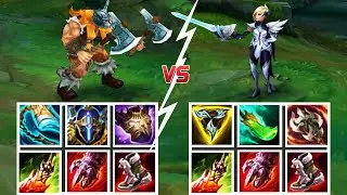 OLAF vs FIORA FULL BUILD FIGHT