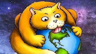 Суровый КОТИК РОБОТ съел город. ИГРА Tasty Planet Forever #1