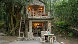 Girl Building Relaxing Retreat in the Wilderness for $1500