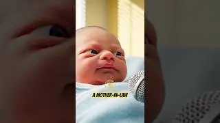 😳Baby Gets Scared After Mother-in-Law Joke! 😂 #MotherInLawJokes#BabyComedy#YouTubeShorts#Hilarious